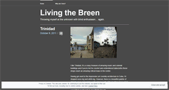 Desktop Screenshot of livingthebreen.wordpress.com