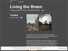 Tablet Screenshot of livingthebreen.wordpress.com