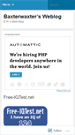 Mobile Screenshot of baxterwaxter.wordpress.com
