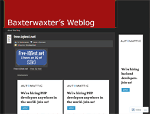 Tablet Screenshot of baxterwaxter.wordpress.com