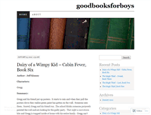 Tablet Screenshot of goodbooksforboys.wordpress.com