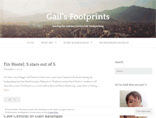 Tablet Screenshot of gailsfootprints.wordpress.com