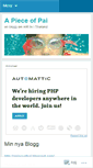 Mobile Screenshot of apieceofpai.wordpress.com