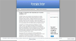 Desktop Screenshot of energiasolar.wordpress.com