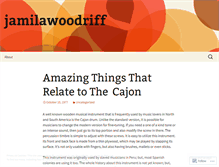 Tablet Screenshot of jamilawoodriff.wordpress.com
