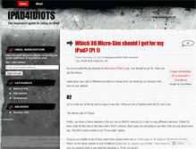 Tablet Screenshot of ipad4idiots.wordpress.com