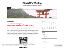 Tablet Screenshot of gloria78.wordpress.com