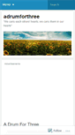 Mobile Screenshot of adrumforthree.wordpress.com