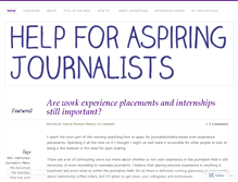 Tablet Screenshot of journalismhelp.wordpress.com