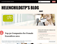 Tablet Screenshot of helenchildgtp.wordpress.com