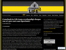 Tablet Screenshot of comeback2life.wordpress.com