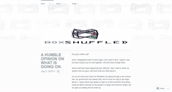 Desktop Screenshot of boxshuffled.wordpress.com