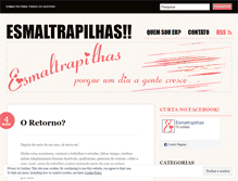 Tablet Screenshot of esmaltrapilhas.wordpress.com