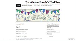 Desktop Screenshot of frankieandsarah.wordpress.com