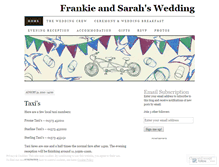 Tablet Screenshot of frankieandsarah.wordpress.com