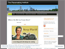 Tablet Screenshot of placemakinginstitute.wordpress.com