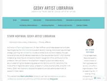 Tablet Screenshot of geekyartistlibrarian.wordpress.com