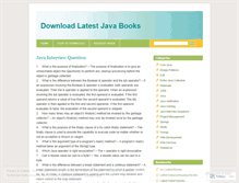 Tablet Screenshot of latestjavaebooks.wordpress.com