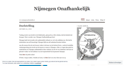 Desktop Screenshot of nijmegenonafhankelijk.wordpress.com