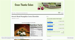 Desktop Screenshot of greenthumbsgalore.wordpress.com