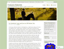 Tablet Screenshot of caballoandante.wordpress.com