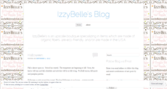 Desktop Screenshot of izzybelles.wordpress.com