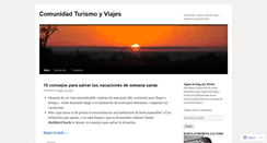 Desktop Screenshot of comunidadturismoyviajes.wordpress.com