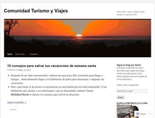 Tablet Screenshot of comunidadturismoyviajes.wordpress.com