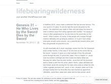 Tablet Screenshot of lifebearingwilderness.wordpress.com