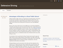 Tablet Screenshot of defensivedrivings.wordpress.com