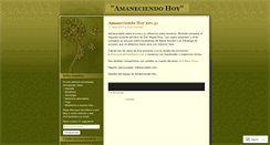 Desktop Screenshot of amaneciendohoy.wordpress.com
