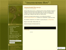 Tablet Screenshot of amaneciendohoy.wordpress.com