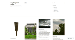 Desktop Screenshot of anythingbutsweet.wordpress.com