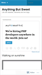Mobile Screenshot of anythingbutsweet.wordpress.com