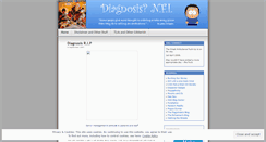 Desktop Screenshot of diagnosisnfi.wordpress.com