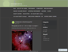 Tablet Screenshot of cosmicbug.wordpress.com