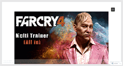 Desktop Screenshot of farcry4multitrainer.wordpress.com