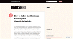 Desktop Screenshot of darishri.wordpress.com