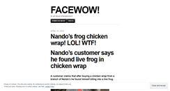 Desktop Screenshot of facewow.wordpress.com