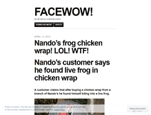 Tablet Screenshot of facewow.wordpress.com