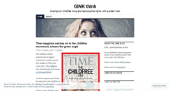 Desktop Screenshot of ginkthink.wordpress.com