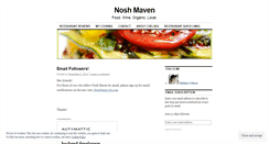 Desktop Screenshot of noshmaven.wordpress.com