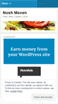 Mobile Screenshot of noshmaven.wordpress.com