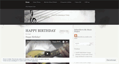 Desktop Screenshot of mymusicproject.wordpress.com