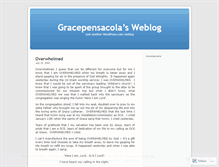 Tablet Screenshot of gracepensacola.wordpress.com