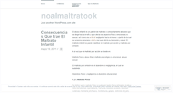 Desktop Screenshot of noalmaltratook.wordpress.com