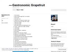 Tablet Screenshot of gastronomicgrapefruit.wordpress.com