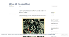 Desktop Screenshot of ilovealldesign.wordpress.com