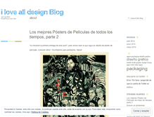 Tablet Screenshot of ilovealldesign.wordpress.com