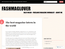 Tablet Screenshot of fashmaglover.wordpress.com
